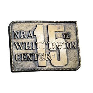 Belt Buckle NRA Whittington Center National Rifle Association 15 Years